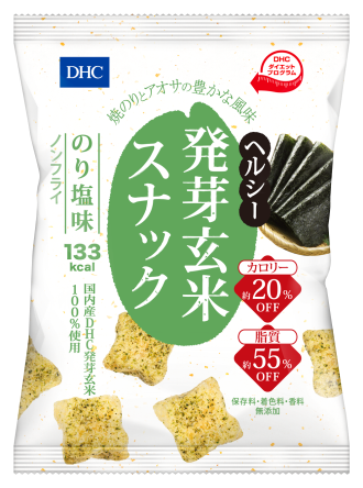 Рисовые крекеры со вкусом нори Healthy Food Germinated Brown Rice Snack Nori Taste DHC, 30 гр