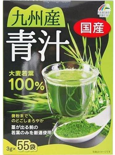 Аодзиру Kyushu Barley Young Leaf Green Juice Unimat Riken, 3 гр х 55 шт