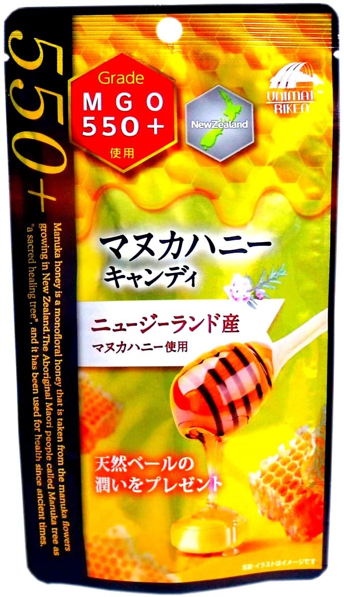 Леденцы с медом Манука Honey Manuka Candy MGO550+ Unimat Riken, 10 шт