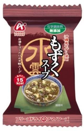 Суп быстрого приготовления из модзуку Additive-Free Mozuku Soup Amano Foods, 4,5 гр х 10 шт