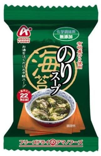 Суп быстрого приготовления с нори Additive-free Nori Soup Amano Foods, 6 гр х 10 шт