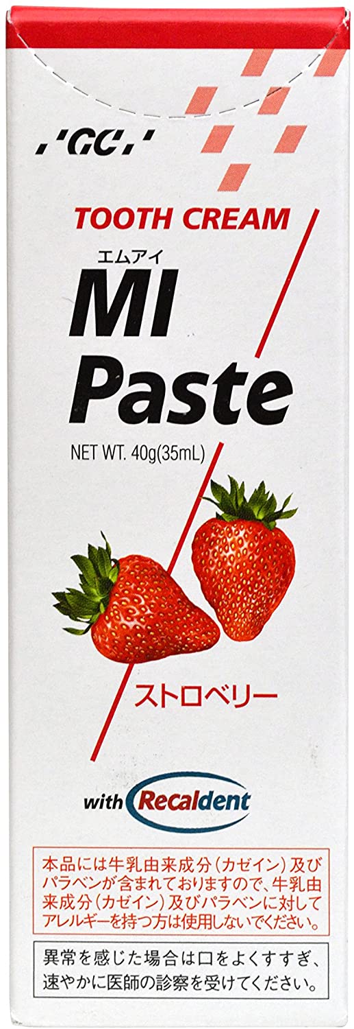 Реминерализующая паста для зубов со вкусом клубники GC MI Paste, 40 гр