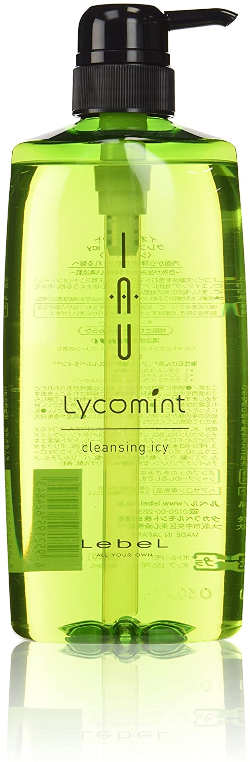 Охлаждающий арома-шампунь с антиоксидантами Lykomint Icy IAU Shampoo Lebel, 600 мл