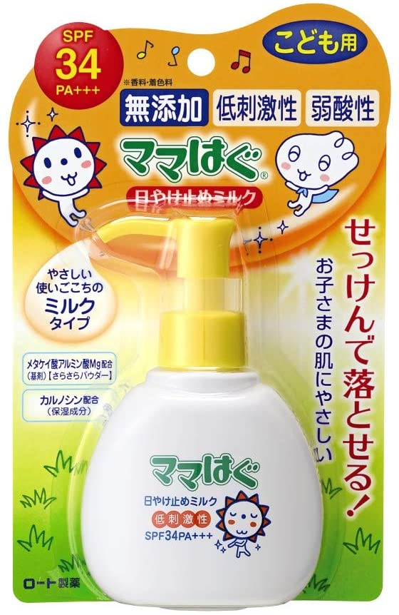 Солнцезащитное молочко Mamahagu SPF34 PA+++ Rohto, 100 гр