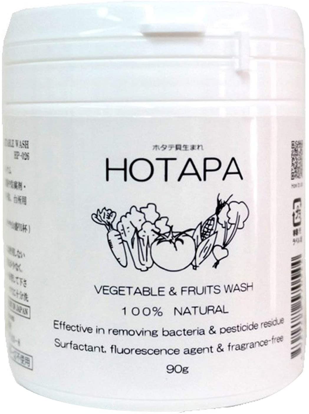 Многофункциональное моющее средство для овощей и фруктов HOTAPA Vegetables & Fruit Wash 100% Natural, 90 гр