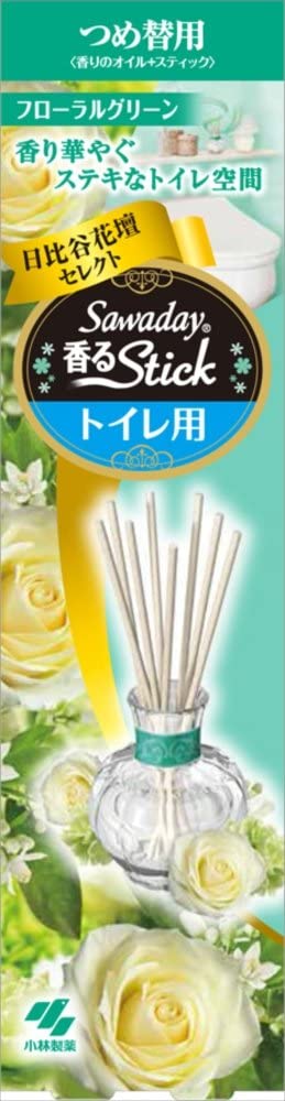 Натуральный ароматизатор для дома Sawaday Stick Natural green (сменный блок) Kobayashi, 70 мл