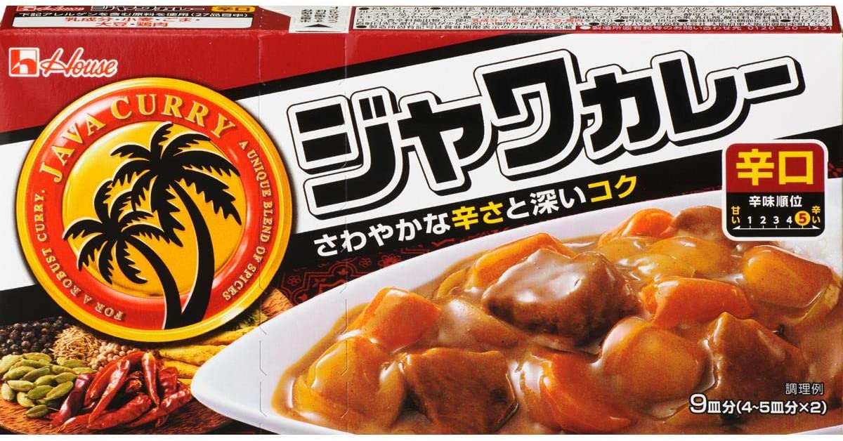 Японское карри Housefood Java очень острое, 185 гр х 3
