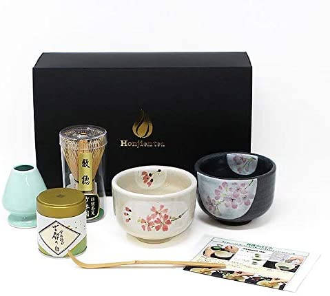 Набор для чайной церемонии на 2 персоны (6 предметов) Shiroyama sakuraguro set #1 Honjien Tea