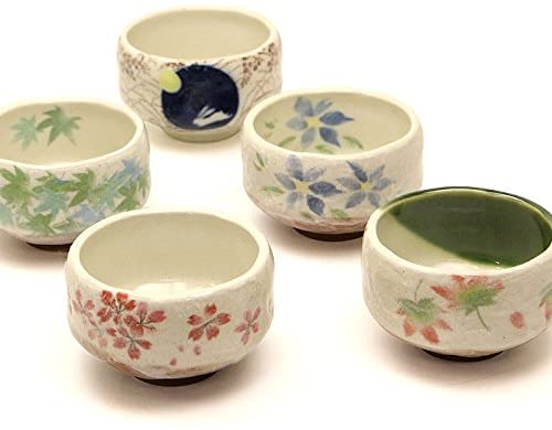 Набор самых популярных чашек для чайной церемонии, matcha tea bowl Honjien Tea, 5 шт