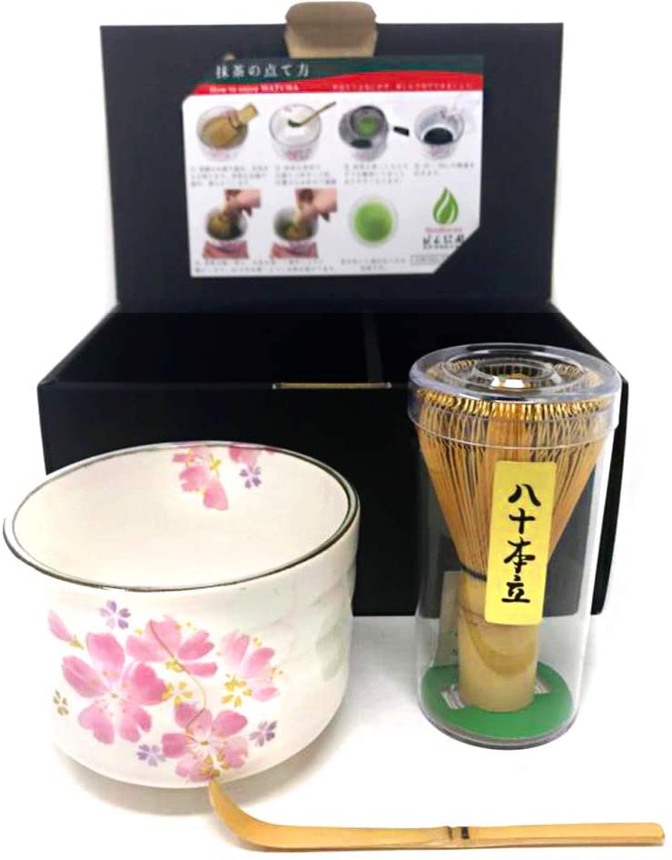 Набор для чайной церемонии 3 предмета Sakura matcha tea scoop Honjien Tea