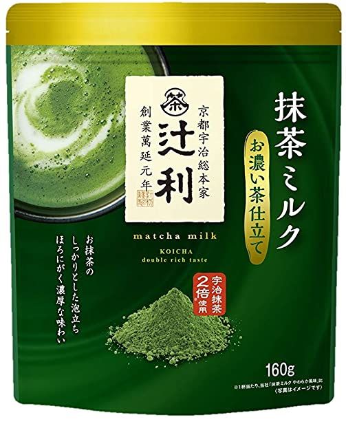 Молочный зеленый чай Матча Tsujiri Matcha milk Double Rich Taste Tea, 160 гр