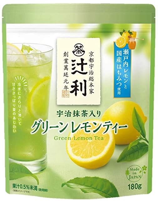 Зеленый чай Матча с лимоном Tsujiri Matcha Lemon Tea, 180 гр