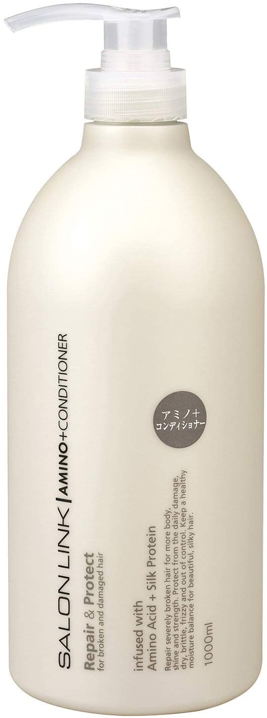Кондиционер с аминокислотами для восстановления поврежденных волос Salon Link Amino+Conditioner Kumano Oil, 1000 мл