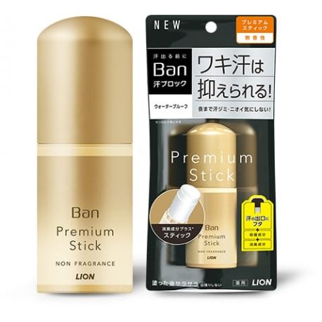 Антиперспирант-стик Lion Ban Sweat-Blocking Stick Premium Gold Label, 20 гр